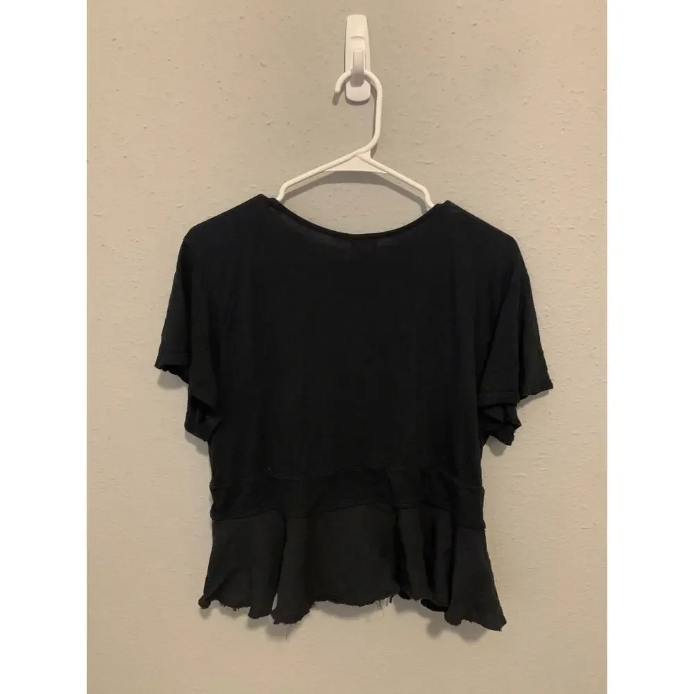 Free People | Knot Me Tee in Navy Blue | Size M - Picture 2 of 4